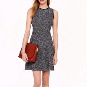 J. Crew Black & White Tweed A-line Dress - Size 0